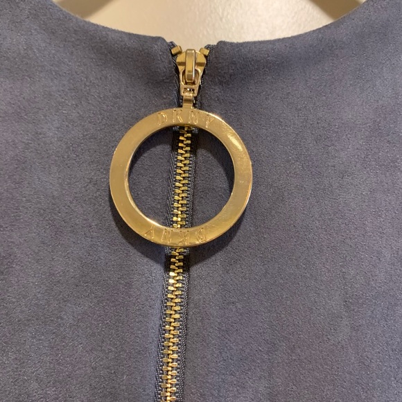 DKNY Gray Faux Suede Dress - Picture 5 of 16